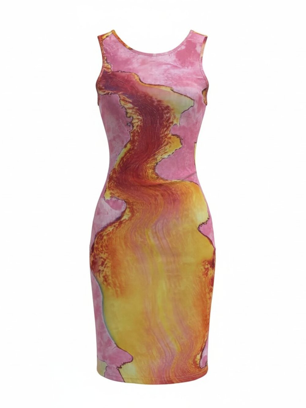 Shane Justin Lava Flow Dress XS